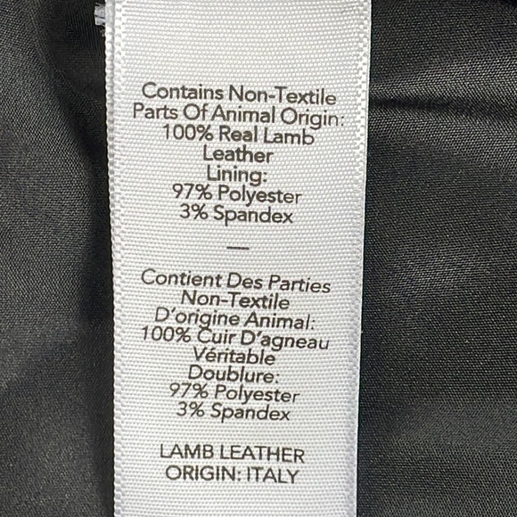 NWT Elizabeth and James Erwan Hand Painter Leather Biker Jacket Sz XS - Picture 9 of 16